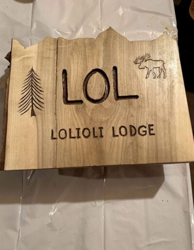 LoliOli Lodge Sign